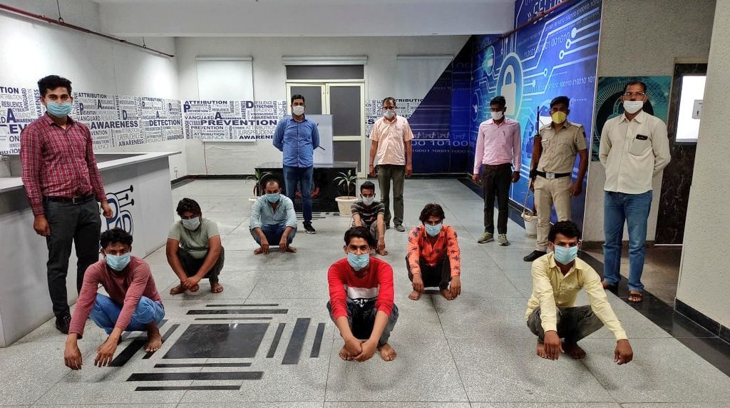 Cyber criminals from Nuh, Bharatpur, Mathura arrested by Cyber crime team of Delhi Police.