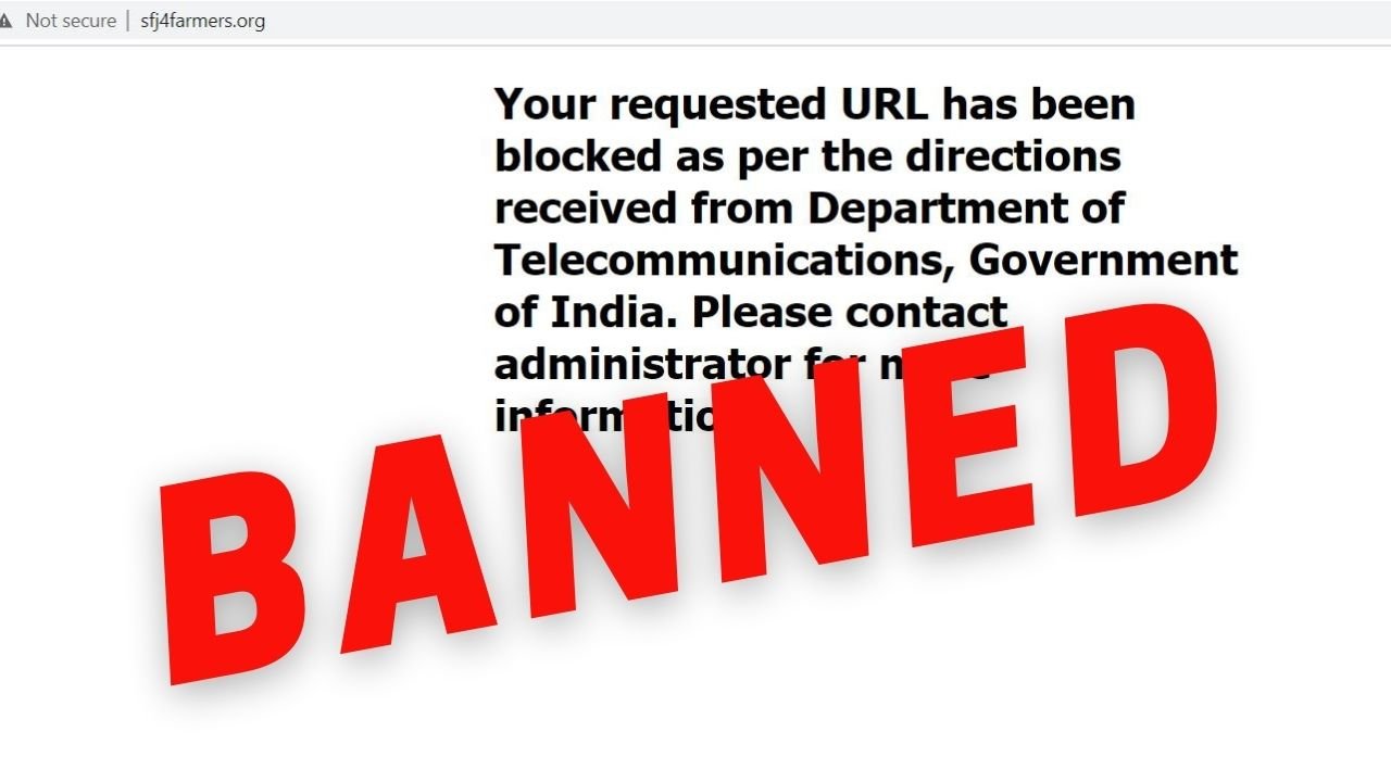 banned pro-Khalistani group website