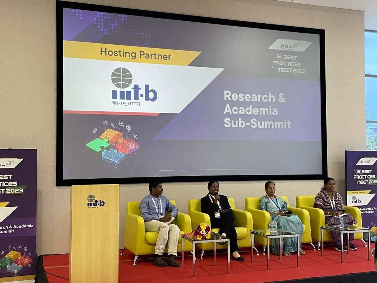Panelists at the Research & Academia Sub-Summit, hosted by IIIT-Bengaluru (IIITB for Industry & Community), delve into the #Techade's impact on advancing computer science and maintaining a competitive edge.