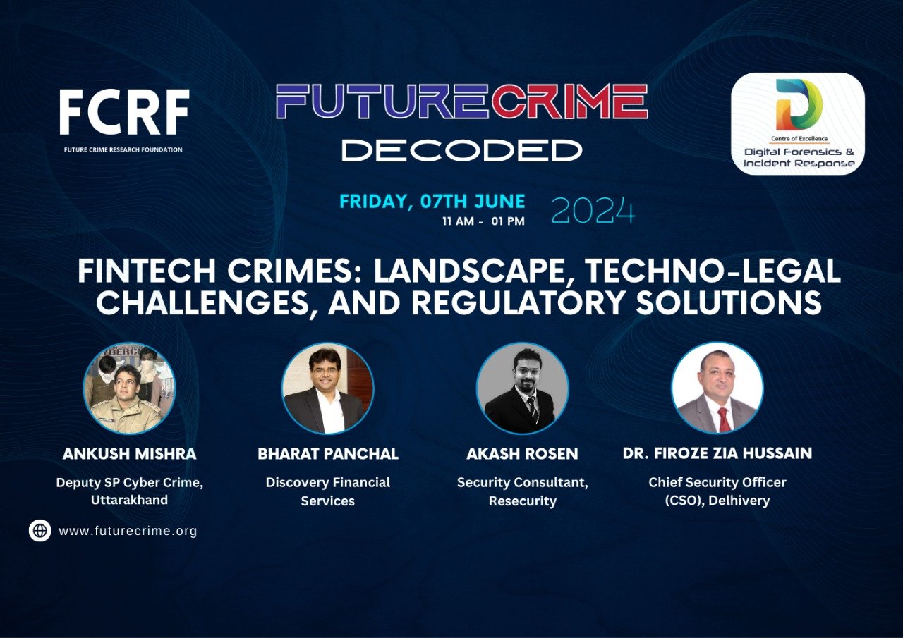 Fight FinTech Fraud: Experts Discuss Challenges & Solutions in Upcoming Webinar by Future Crime Research Foundation