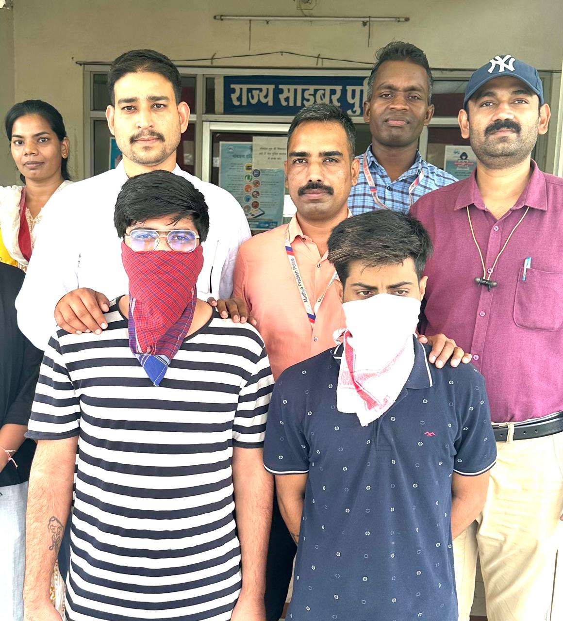 Arrested men were identified as Jai Popat, aged 23 and residing in Naharpara, Raipur, and Yash Popat, residing in Civil Line, Manendragarh