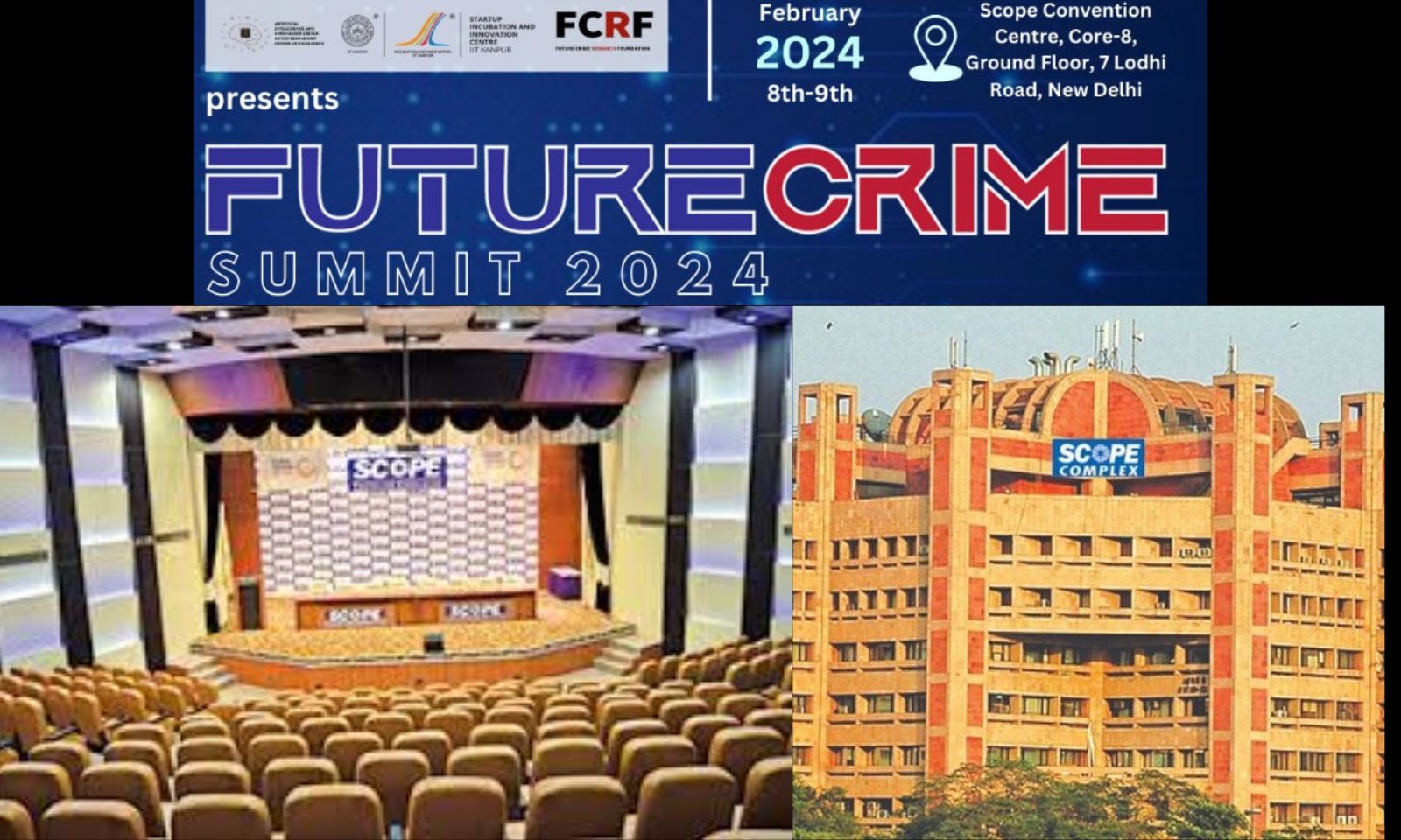 Scope Convention Centre, New Delhi To Host FutureCrime Summit 2024