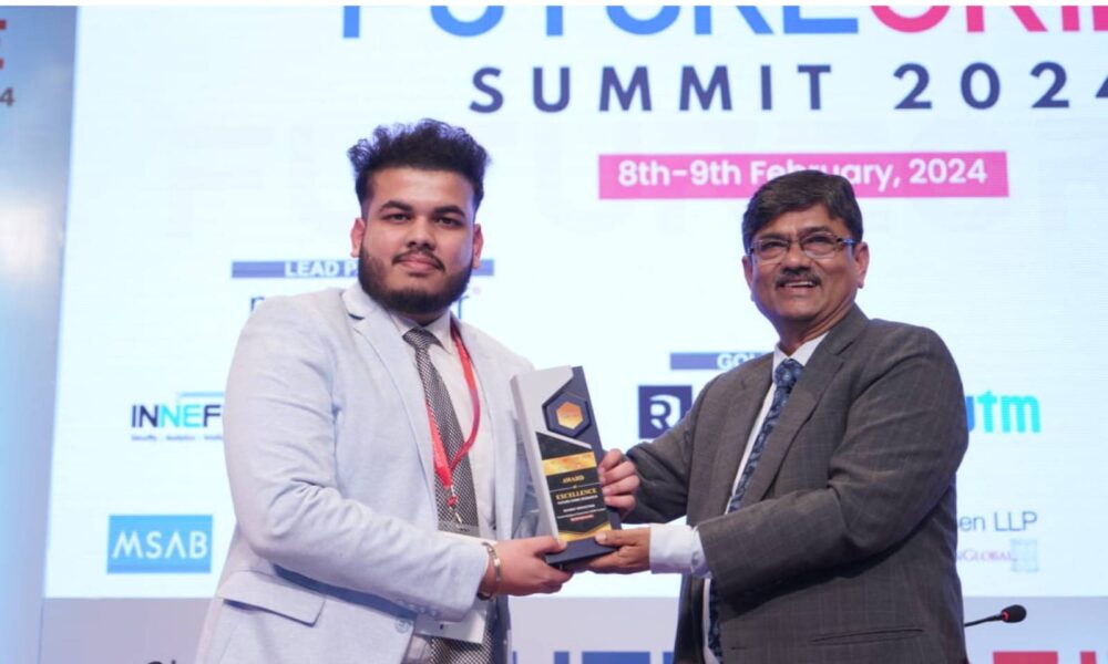 Excellence in FutureCrime Research: Saumay Srivastava Receives Prestigious Award At FutureCrime Summit