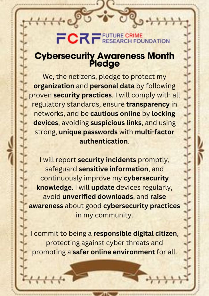 Cybersecurity Awareness Month Pledge