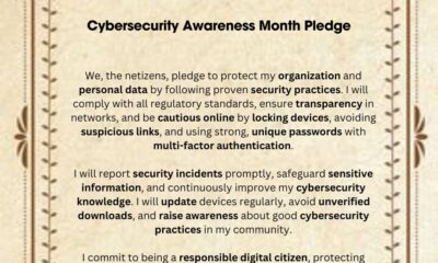 Cybersecurity Awareness Month Pledge