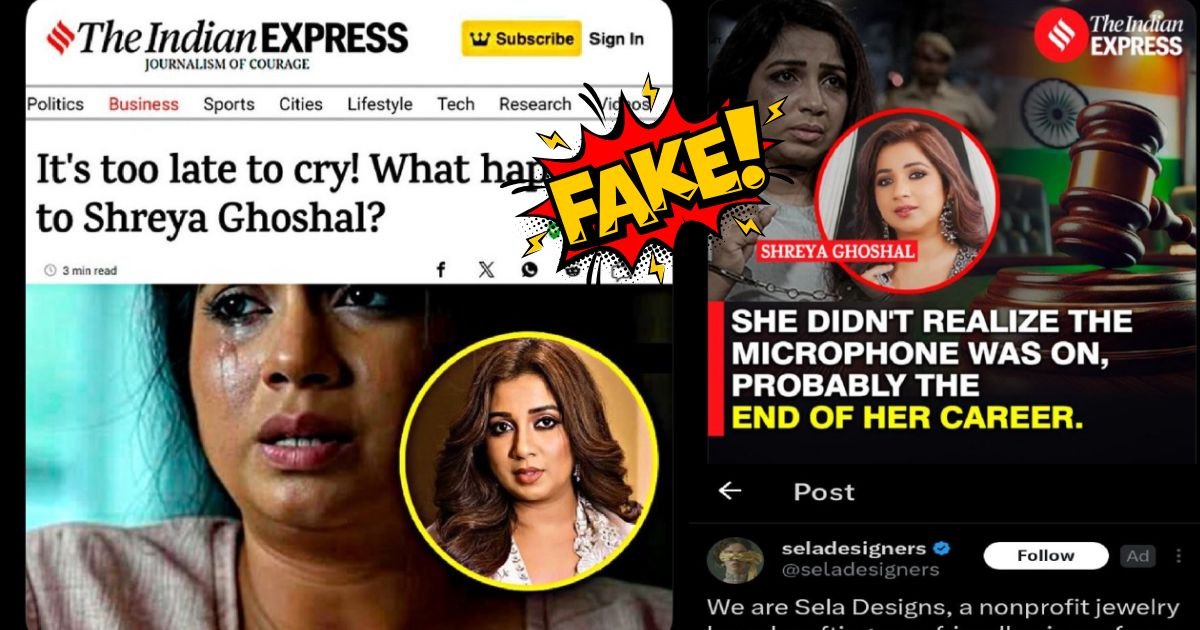 Viral “Shreya Ghoshal Leak” Was a Scam, Not a Scandal — Cyber Analyst Uncovers Phishing Campaign Behind Fake News